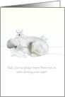 Birthday for Dad from Children Baby Polar Bears Disturbing Dad’s Nap card