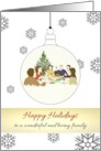 Happy Holidays Air Force Academy Cadet Sponsor Family Dining Together card