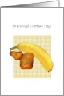 National Fritters Day Yummy Banana Fritters card