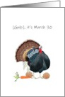 National Turkey Neck Soup Day Turkey Holding Its Neck card