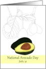 National Avocado Day Delicious and Versatile Fruit card