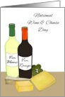 National Wine and Cheese Day Red and White Wine Cheese Selection card