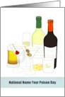 National Name Your Poison Day A Selection Of Alcoholic Beverages card