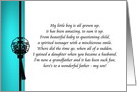 Birthday Poem from Proud Father to Son card