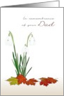 In Remembrance of Your Dad in the New Year Snowdrops in Bloom card