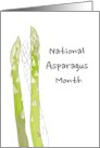 National Asparagus Month Delicious Asparagus Spears card