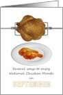 National Chicken Month Rotisserie and Fried Chicken card