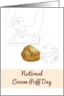 National Cream Puff Day Delicious Pastry and Piping Choux Paste card