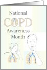 National COPD Awareness Month Educating the Public card