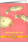 Vietnamese New Year Carp Fish card