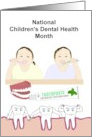 National Children’s Dental Health Month Strong Teeth Kids Brushing card