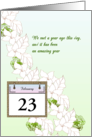 1st Year Anniversary Meeting with Birth Daughter Custom Date Florals card