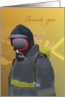 Thank You Firefighters In Action God Keep You Safe Christian card