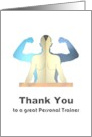 Thank You Personal Trainer Male and Female Torso card