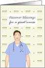 Passover for Male Nurse Little Red Hearts and Four Cups of Wine card