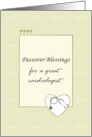 Passover For Cardiologist Stethoscope In Heart Four Cups Of Wine card