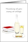 Thinking of You Away at College Lemonade Sandwich and Books card