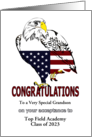 Acceptance To A Federal Service Academy Eagle American Flag Custom card