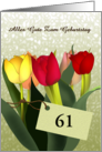 Alles Gute Zum Geburtstag Colorful Tulips Custom Age card