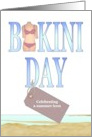 Celebrating a Summer Icon on Bikini Day Coastline card