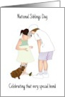 National Siblings Day Brother and Sister Spending Time Together card