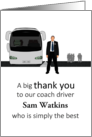 Thank You Coach Driver Coach and Passengers Custom card