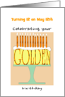 Golden Birthday Turning 12 on the 12th Custom Month card