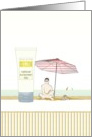 National Sunscreen Day Enjoying a Sunny Day at the Beach card