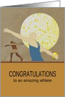 Congratulations to Athlete Discus Throwing card