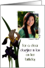 Daughter in Law’s Birthday Beautiful Irises Photocard card