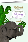 National Thinking of You Week Cute Elephant Thinking of You card