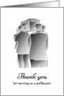 Thank You Pallbearer Pallbearers Carrying Casket card