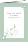 For a Mother on the Birthday of her Stillborn Son Soft White Blossoms card