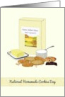National Homemade Cookies Day Flour Butter Baked Cookies card