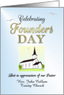 Celebrating Founders Day Appreciation of Pastor Custom card