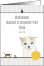 National Adopt a Shelter Pet Day April 30 Kitten and Cats card