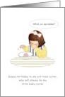 Birthday from Big Brother to Pre-teen Sister Cute Little Drama Queen card