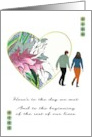 Anniversary When We First Met Husband to Wife Couple Holding Hands card