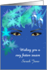 Christmas Greeting for Eyelash Extension Technician Lovely Lashes card
