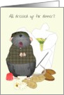National Dress Up Your Pet Day Pet Rat Dressed Up for Dinner card