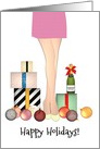 Happy Holidays for Hair Removal Technician, Smooth Legs card