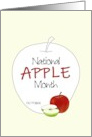 National Apple Month Delicious Apples card