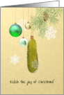 Relish the Joy of Christmas Pickle Ornament card