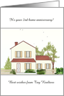 Customizable Year Home Anniversary Realtors to Clients card