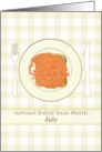 National Baked Bean Month Beans on Toast card