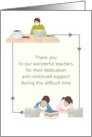 Coronavirus Teacher Appreciation Day Remote Learning card