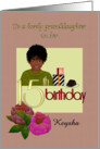 African American Granddaughter’s 15th Birthday Lovely Young Lady card