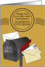 Coronavirus Thank You Letter Carrier For Continued Service Custom card