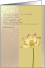 Bereavement on 1st Mother’s Day Healing Isaiah 41:10 Lotus Bloom card