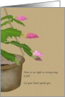 Sympathy Loss of Husband Schlumbergera card